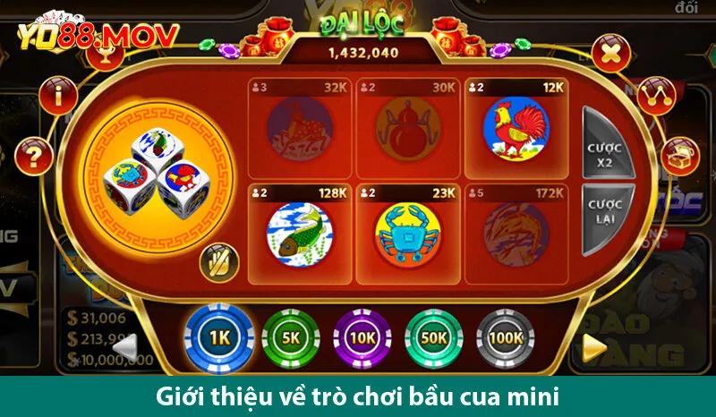 Game bầu cua mini, trò chơi đơn giản thắng trong tic tắc trên yo 88