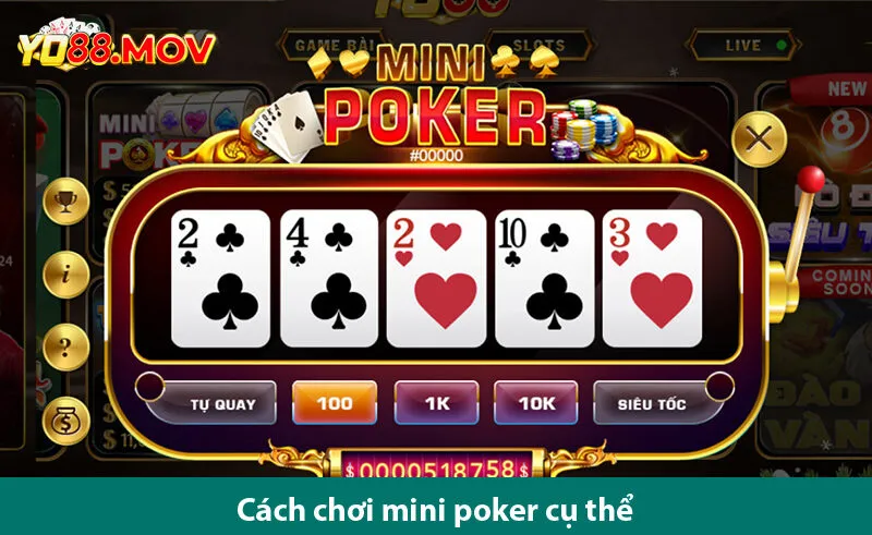 Giải đáp thắc mắc về cách chơi mini poker cho các bet thủ