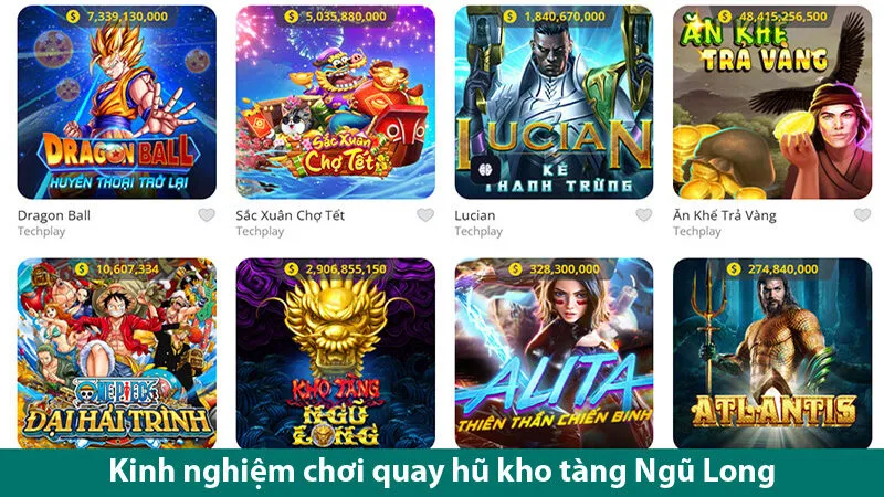Kinh nghiệm tối ưu lợi nhuận khi chơi game slot kho tàng Ngũ Long