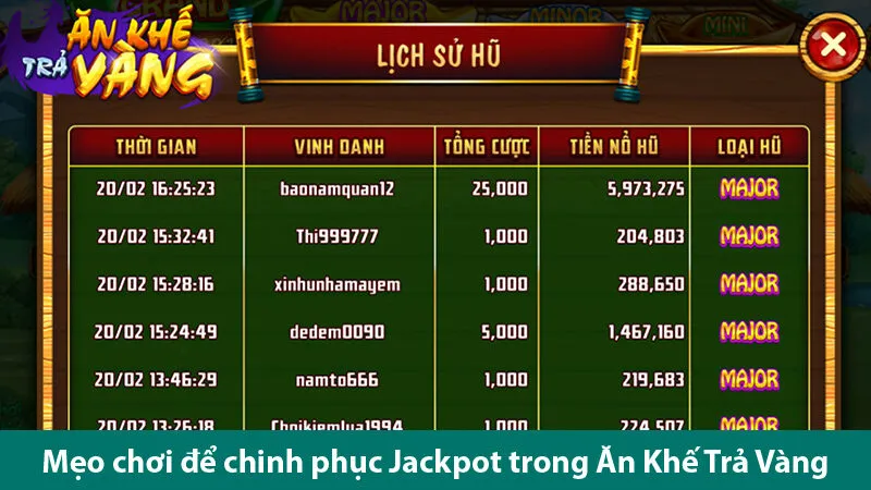 Hướng dẫn chơi nổ hũ Ăn Khế Trả Vàng cùng các mẹo chinh phục Jackpot đỉnh cao